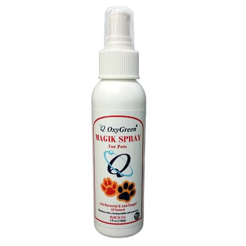 Mr Groom Oxy Green Magik Spray 118ml - naturalny spray antybakteryjny dla psów, kotów, królików, świnek morskich i gadów niewodnych