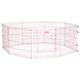 MidWest Life Stages Pink Exercise Pen - różowy kojec dla szczeniaka, małego psa, panel 61x61cm