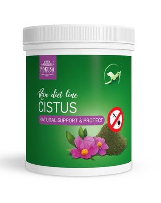 Pokusa RawDietLine Cistus - mączka z liści czystka, ziołowy preparat wspomagający organizm, dla psów i kotów - 500g