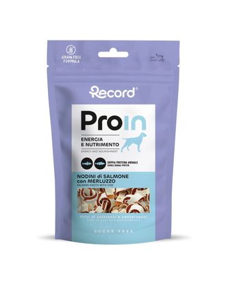 Record ProIn Double Protein Dog Snack Salmon & Cod 75g - rybne smaczki dla psa, łosoś i dorsz