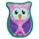 Outward Hound Durablez Owl 15cm - piszcząca zabawka dla psa, bez wypełnienia, fioletowa sowa