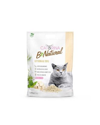 Cat&Rina BeNatural Tofu Litter Classic - żwirek roślinny dla kota, zbrylający, biodegradowalny pellet - 6x 5,5L