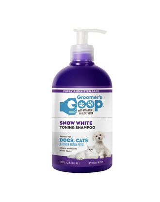 Groomer's Goop Snow White Shampoo - szampon do białej sierści psa i kota - 473ml