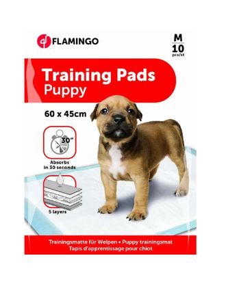 Flamingo Training Pads M (60x45cm) - podkłady dla psa do nauki czystości, 5 warstwowe - 10szt.