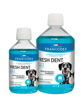 Francodex Fresh Dent 2w1 - płyn do higieny jamy ustnej psów i kotów, z wyciągiem z granatu
