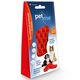 Pet+Me Firm Silicone Brush Red - szczotka silikonowa dla psa, do gęstej i długiej sierści z grubym podszerstkiem