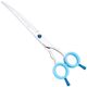P&W Oceane Titanium Curved Scissors - profesjonalne nożyczki groomerskie, gięte