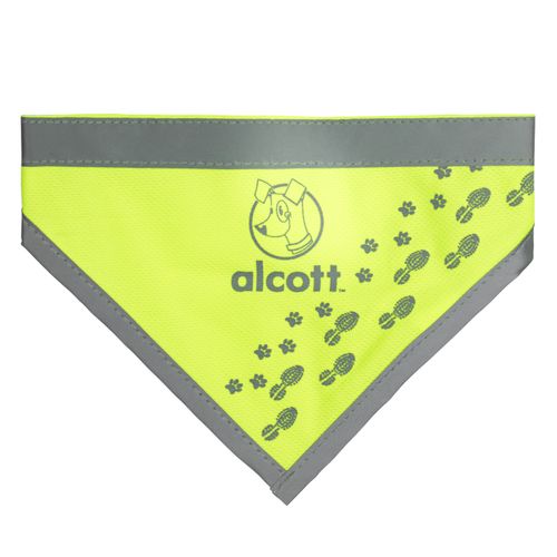Alcott Visibility Dog Bandana Neon Yellow - odblaskowa bandana dla psa, żółta