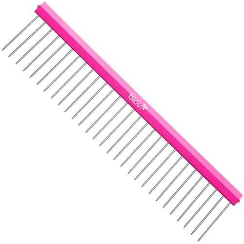 Blovi Ultralight Wide Comb 19cm - bardzo lekki grzebień metalowy dla psa, szeroki rozstaw pinów