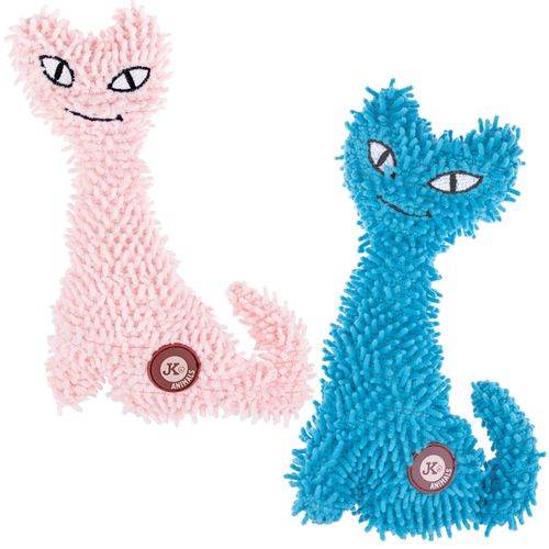 JK Animals Funny Cat 23cm - pluszowy kot z piszczałką