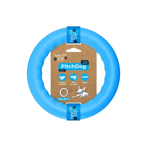 PitchDog Ring 20cm - ringo dla średniego psa, delikatne dla zębów